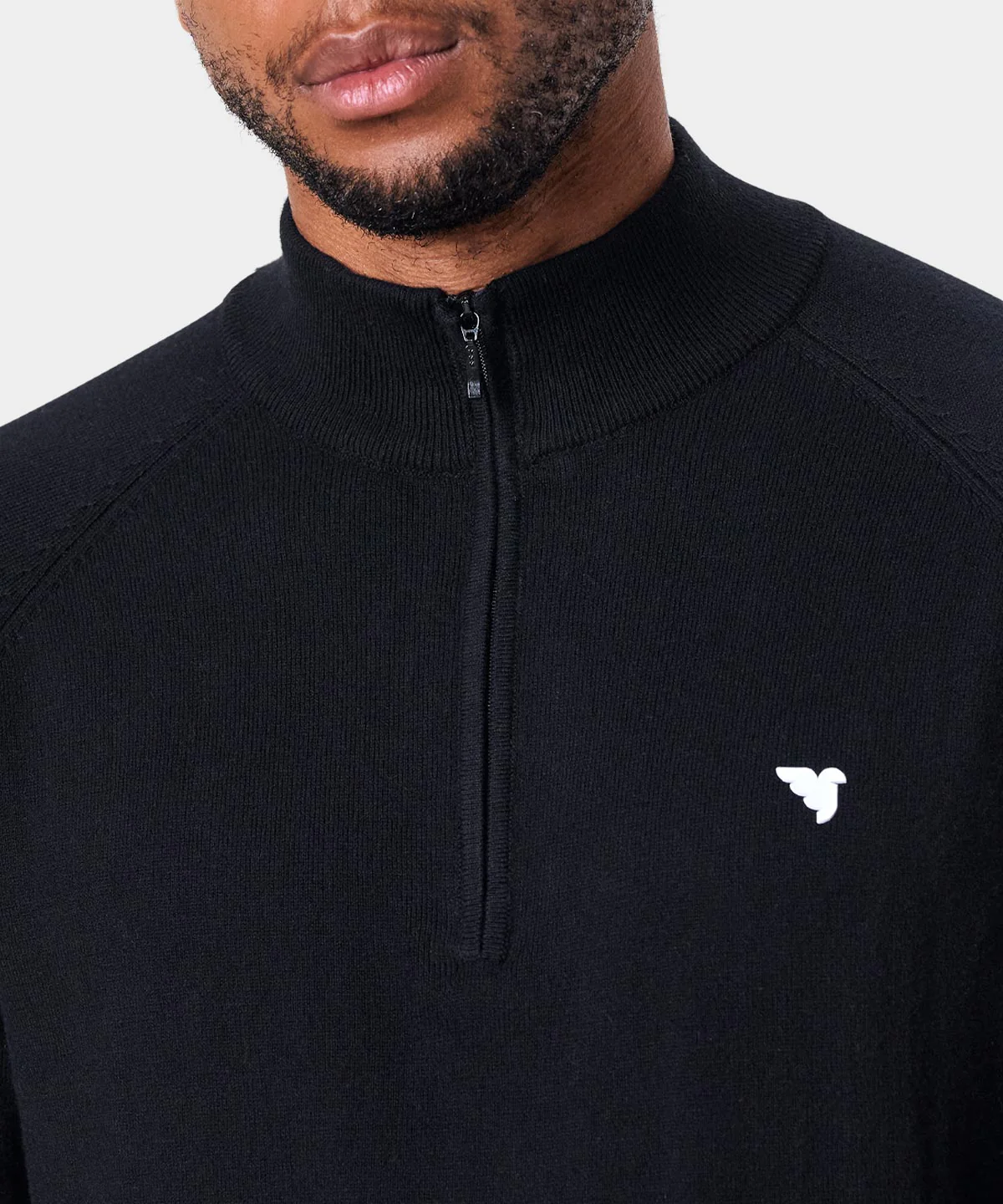 Tour Knit Quarter Zip - Black - Image 4
