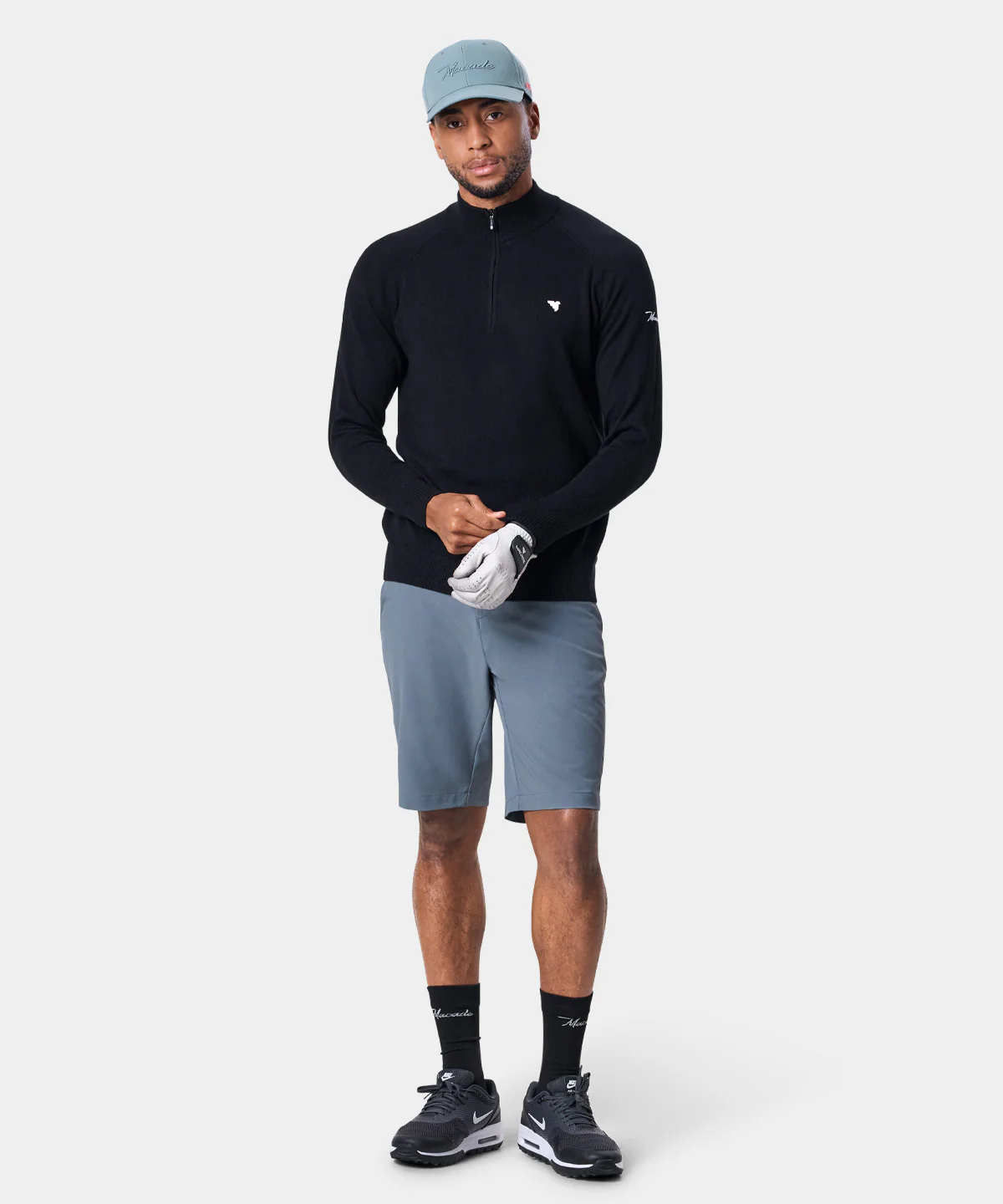 Tour Knit Quarter Zip - Black - Image 6