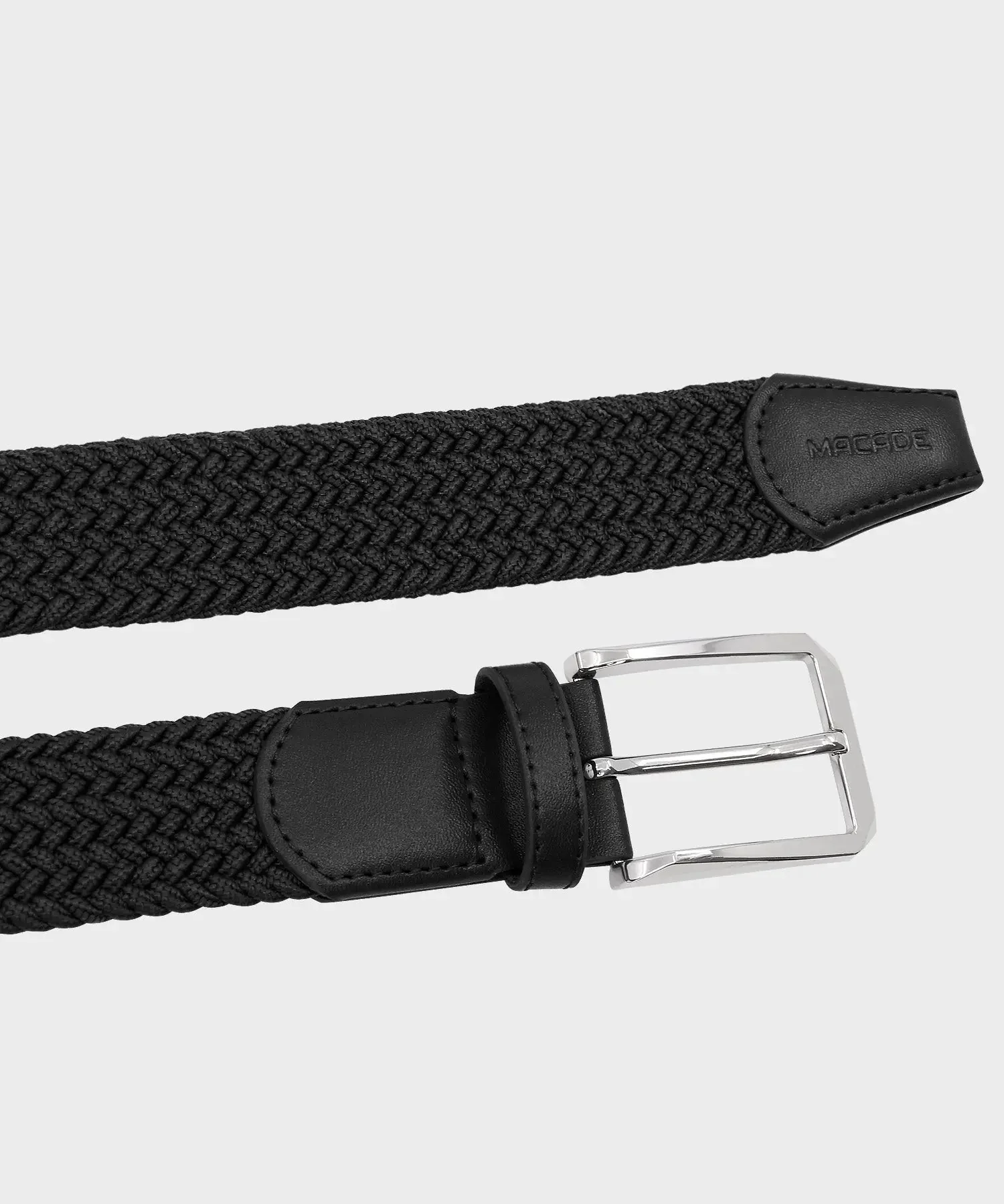 Men's Elastic Belt - Black - Image 3