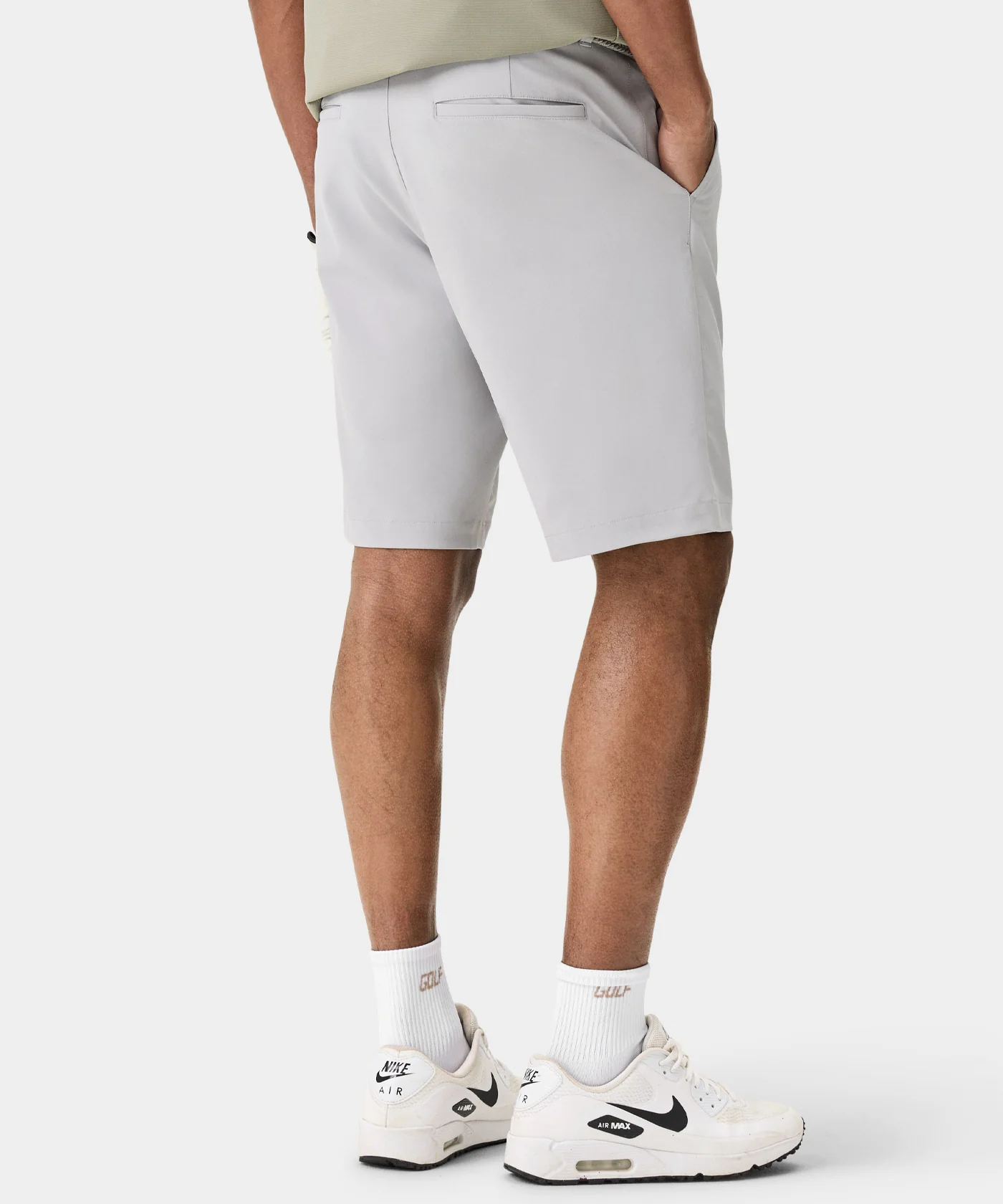 Four-Way Stretch Shorts - Light Grey - Image 3
