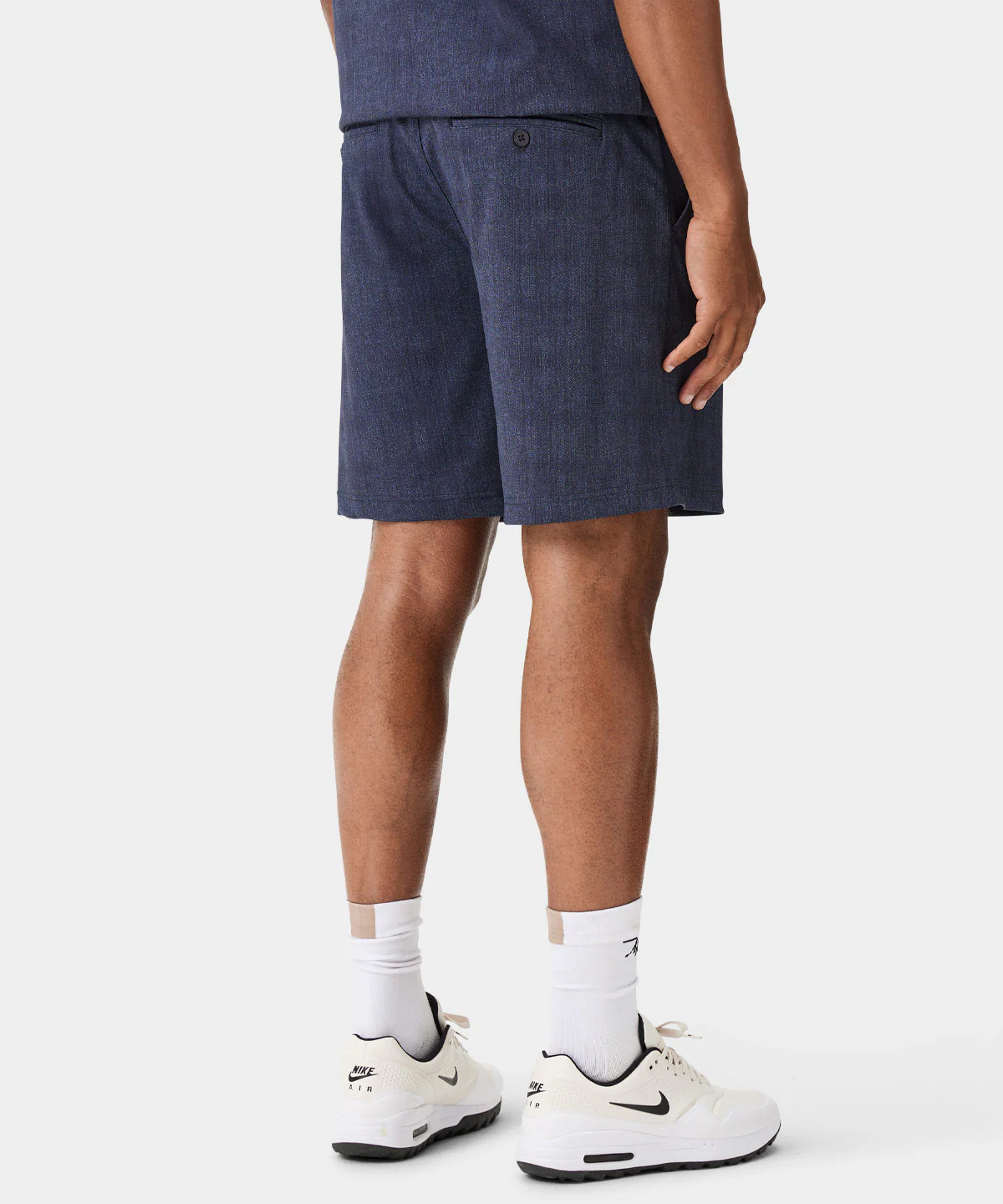 Pleated TX Players Shorts - Dark Blue - Image 3