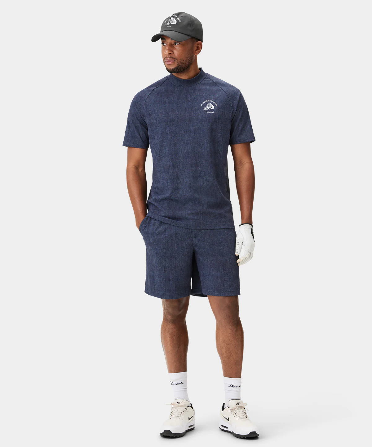 Pleated TX Players Shorts - Dark Blue - Image 7