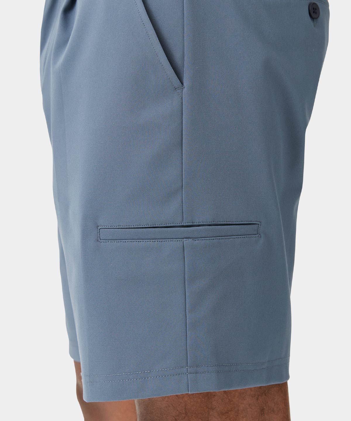 Pleated Players Shorts - Stone Blue - Image 4
