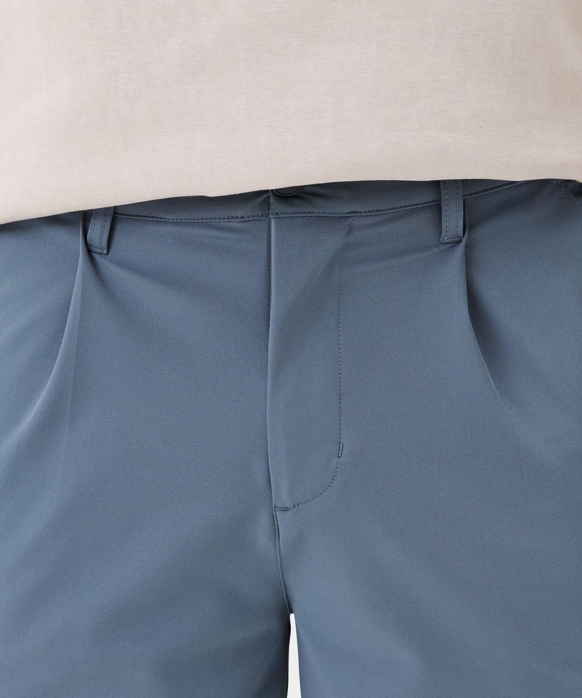 Pleated Players Shorts - Stone Blue - Image 6