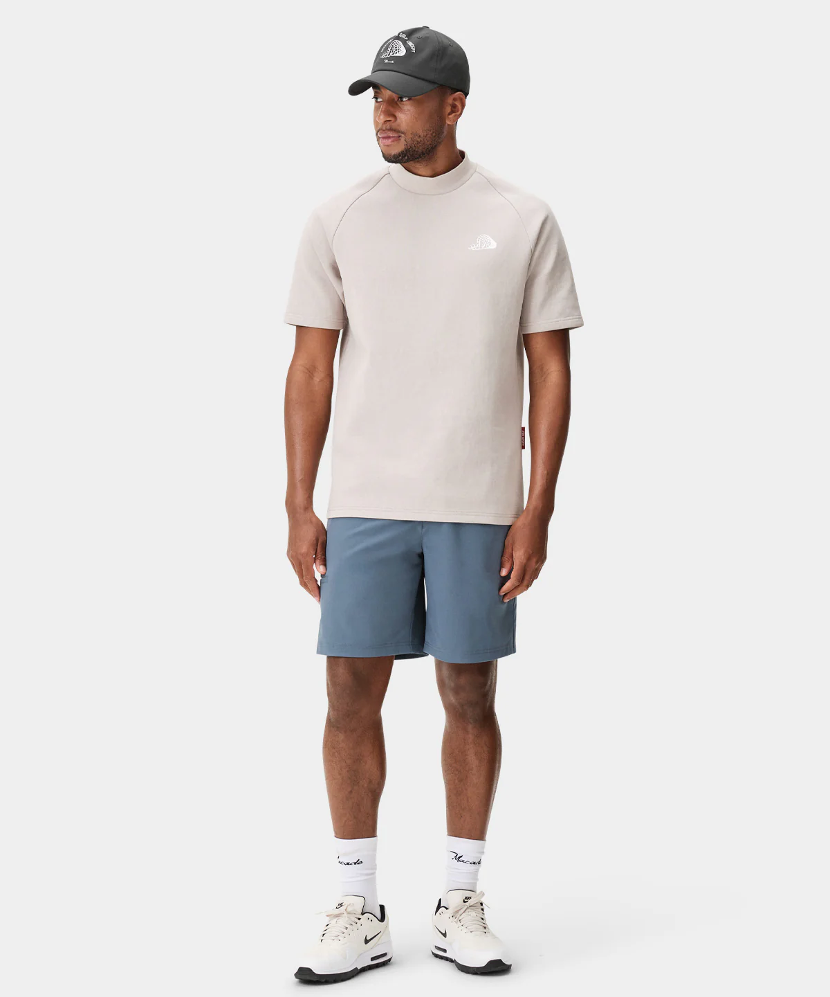 Pleated Players Shorts - Stone Blue - Image 7