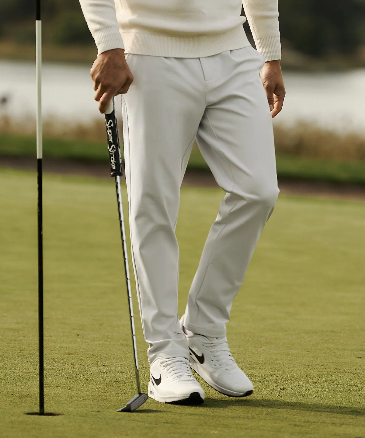 Shaw Tech Trouser - Off White - Image 9