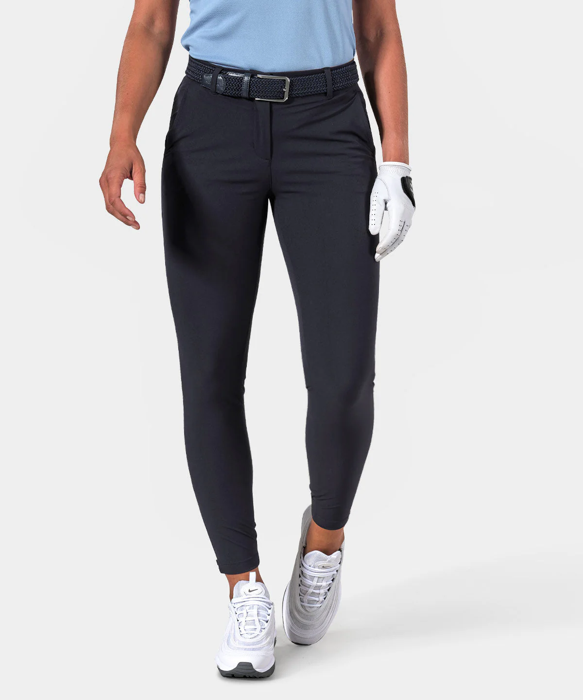 Women's Elastic Belt - Navy - Image 4